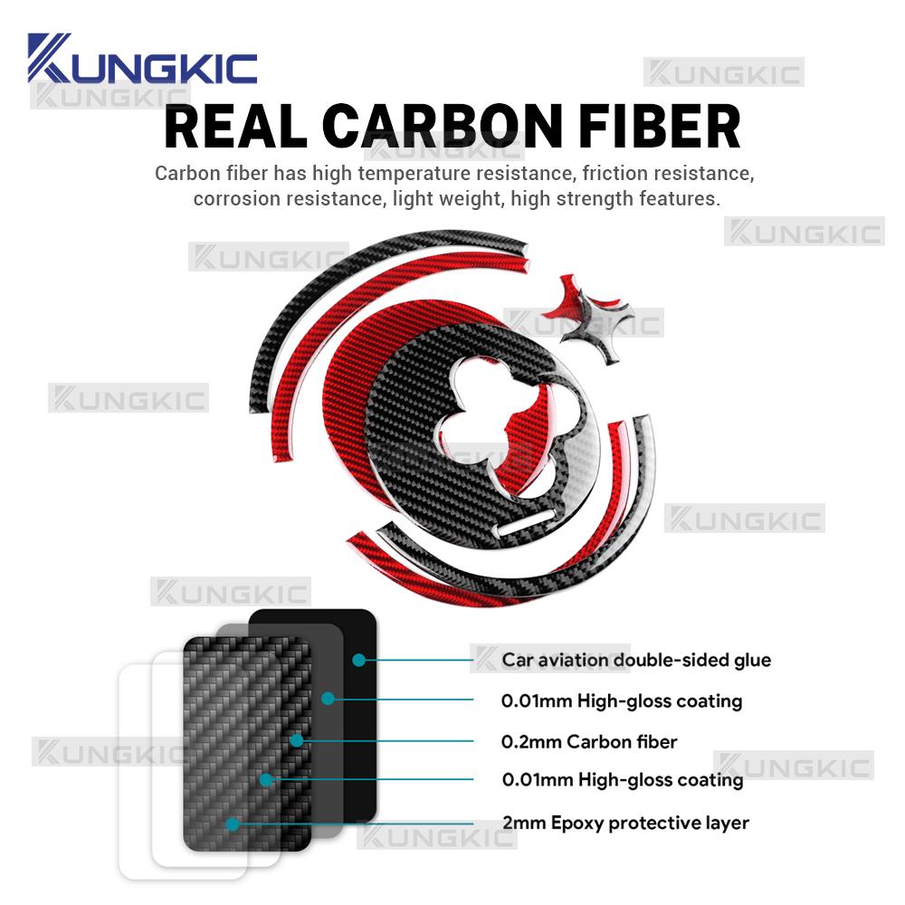 Real Soft Carbon Fiber Sticker For Abarth 595 695 2012-2019 2020 2025 2025 2025 2025 LHD RHD Car AT Automatic Gear Shift Frame