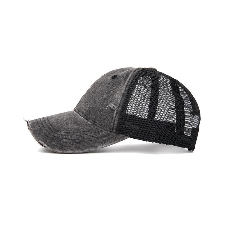 Baseballkappe Sommer Unifarben Atmungsaktive Netzkappe Outdoor Sonnenschutzkappe