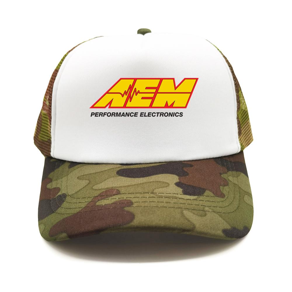 Aem Performance Electronics Trucker Cap Men Aem Hat Baseball Cap Unisex Outdoor Mesh Net Caps MZ-619