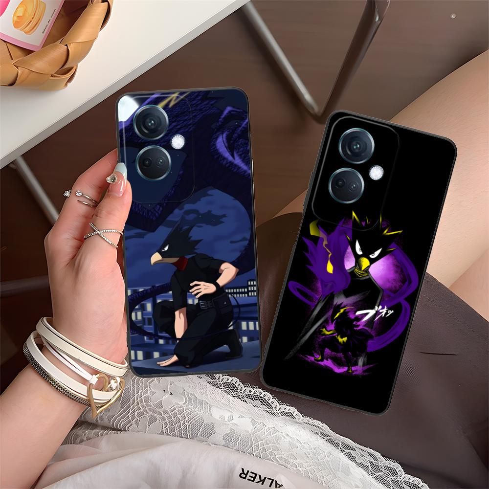 MHA Tokoyami Mobile Phone Case for OPPO Reno 14 13 12 11 10 9 8 7 6 5 F T Pro 5G Colorful Printing Cover Luxury Cellphones Cover