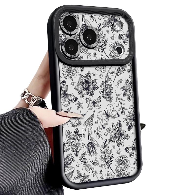 Pastoral Wildflower Case For iPhone 18 Pro Max Shockproof Bumper Soft Silicone Cover For iPhone 17 16 15 14 13 Pro Max 17E