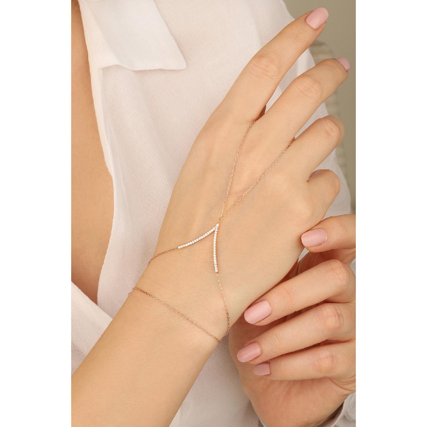 

Woman Rose Zircon Stone V Model 925 Sterling Silver ahmeran чистий