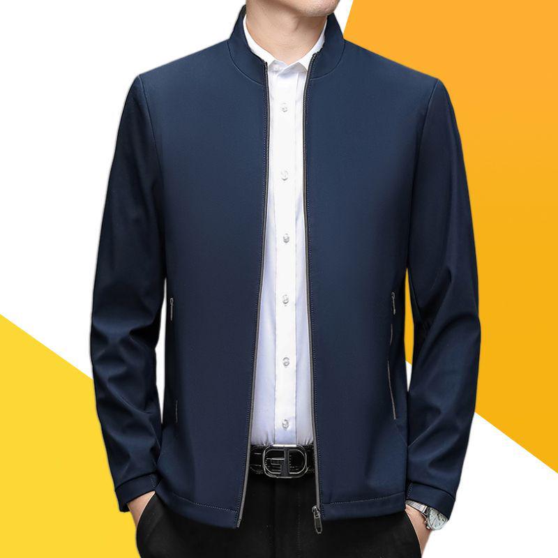 Men's Midlife Spring/Fall Stand Collar Jacket