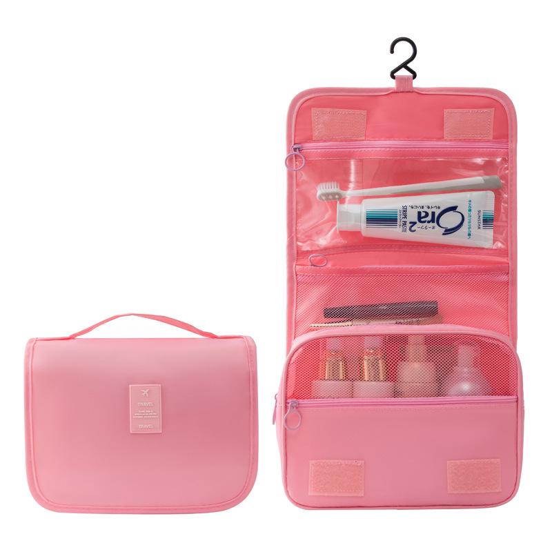 Waterproof Travel Wash Bag with Hook - Large Capacity Wet/Dry Separation
