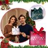 10PCS Christmas Gift Paper Bags For Candy Cookie Nougat Packaging Christmas Candy Box With Handles Holiday Party Decorations