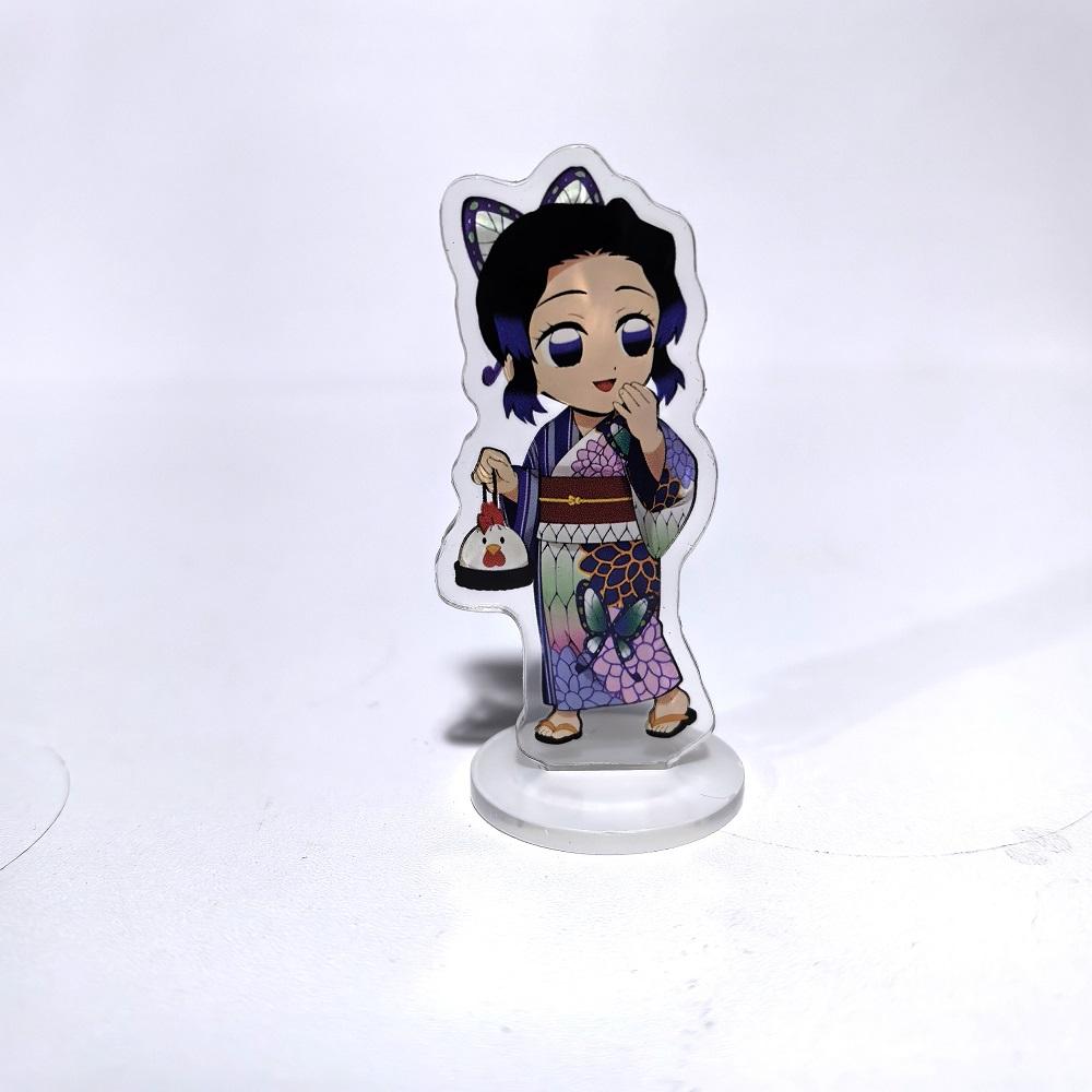 Japan Anime Demon Slayer Kimetsu No Yaiba Acrylic Stand Model Action Kamado Nezuko Hashibira Inosuke Desk Decoration Plate Toys