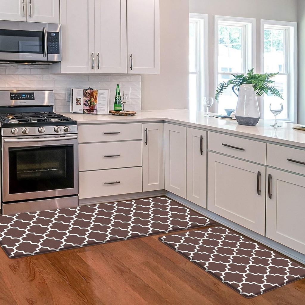 Kitchen Floor Mat Long Waterproof Non-slip PVC Leather Carpet Minimalist Modern Style Rug Oil-proof Stain-resistant Rugs