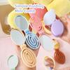 Mini Foldable Hair Brush with Mirror Air Cushion Comb Portable Folding Hair Comb  Travel