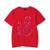 I Love You Saranghae Hand Heart Gesture Korean Pop KPop TShirt Kawaii Shirts for Women Kawaii Clothes Camisetas