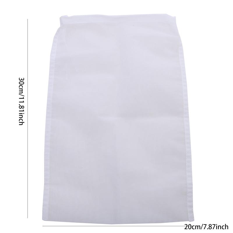 Reusable Nylon Mesh Filter Bag Soy Milk Nut Milk Coffee Tea Yogurt Oil Strainer Kitchen Food Filtration Accessory