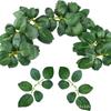 Artificial Silk Green Rose Leaves for DIY Wedding and Party Decorations