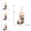 Vintage-style Wooden Christmas Stocking Decoration Ideal For Cozy Festive Settings