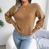Autumn and Winter Women Casual Lantern Long Sleeve Knitted Sweaters