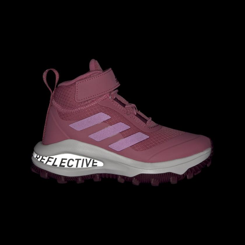 Adidas Fortarun Atr El K Non-Slip Durable High-Top Running Shoes Kids Sneakers Magenta GZ0163