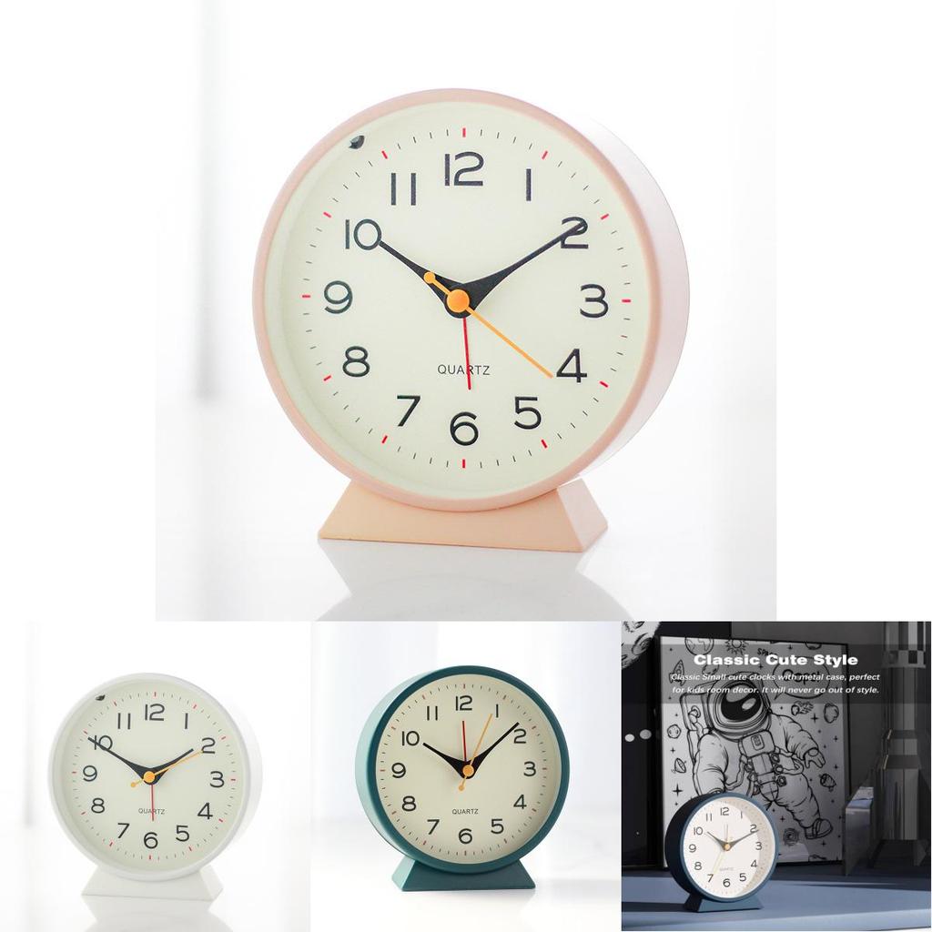 Moderne minimalistische Kinderweckeruhr mit Nachtlicht und stillem Alarm für Schlafzimmerdekoration