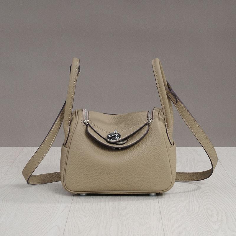 Módní taška Nová taška na léky Taška Lindi Vysoce kvalitní Vrchní vrstva Hovězí kůže Kabelka přes rameno Pravá kůže Dámská taška Explozivní