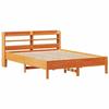 VidaXL Bed Frames and Headboard Wax Brown 140x200 Cm Pine Wood, Bed, Bedroom Furniture, Wooden Bed, Bed 3306890