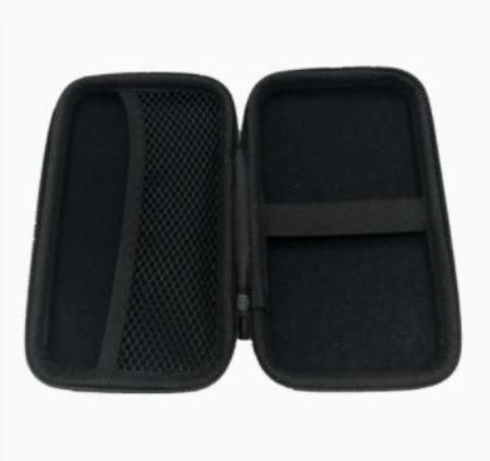 

Compact Zippered Storage Case Portable Organizer with Mesh Pocket and Elastic Strap for Small Accessories and Electronics 17x10x4 5 cm PU Material One Size