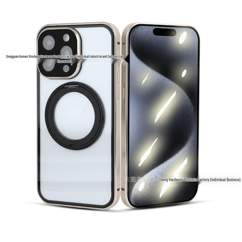 Apple Pro Max 360° Rotating Magnetic Stand Case - Full Coverage Protective iPhone 16 Case by Magnet King