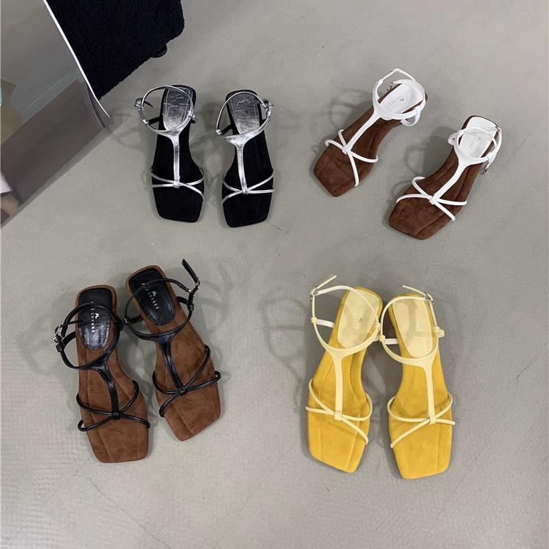Wedge Heel Cross-strap Open-toed Sandals Women's Shoes 2025 Summer New Models Beautiful Temperament High Heels Silver Roman Shoes