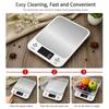 White SIlver Food Scale ABS Stainless Steel Top Baking Scale Digital Kitchen Scale  Home Kitchen