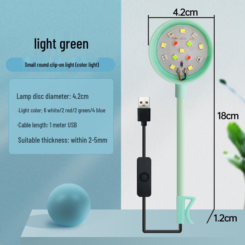 Mini USB LED Clip Light for Aquariums - High Brightness for Aquatic Plants