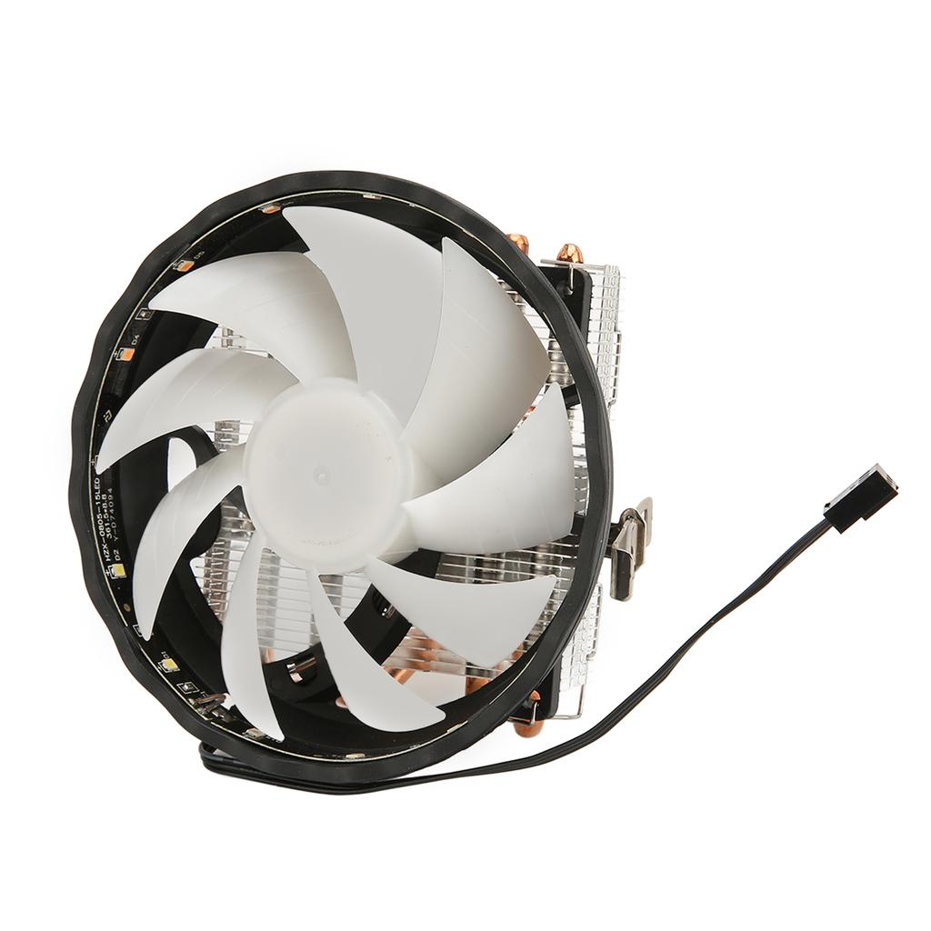 12cm CPU Cooler 3pin Interface Low Noise Strong Heat Dissipation Computer CPU Cooling Fan with RGB Lights