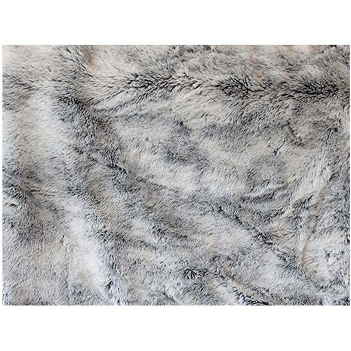 Plaid doux polaire 130 x 160 cm Évasion gris