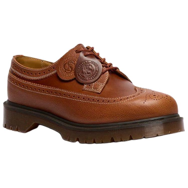 Dr. Martens Mie 3989 Leather Fashion Lace-Up Low-Top Casual Shoes Unisex Casual Shoes Brown 41595200