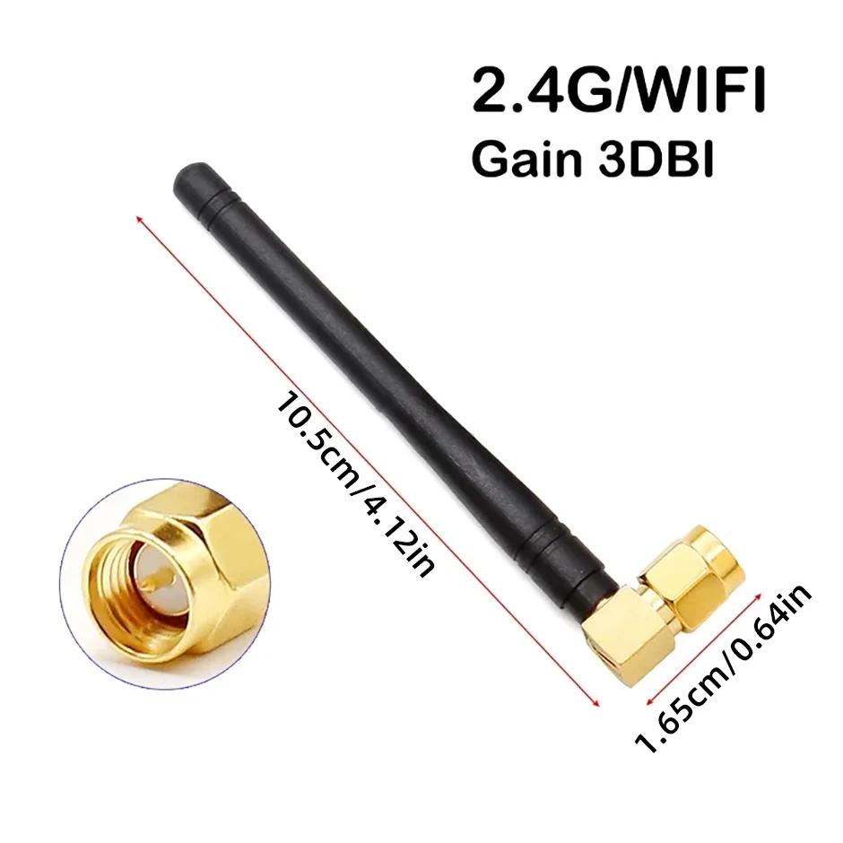 1pc 2.4G WiFi Antenna Signal Booster 3dbi External High Gain Antenna for Motherboard Network Card Vehicle Bluetooth Amplifier