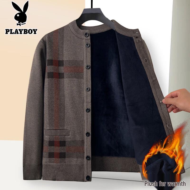 Playboy Men s Warm Fleece-Lined Pullover Sweater 130 2990₽