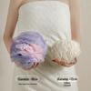 Luxury Four-Color Soft Exfoliating Bath Flower – Large Size for Rich Bubbles