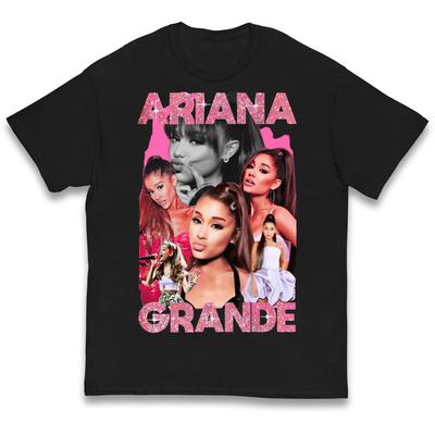 Ariana Grande Rosa Glitzer Bootleg Kinder T-Shirt