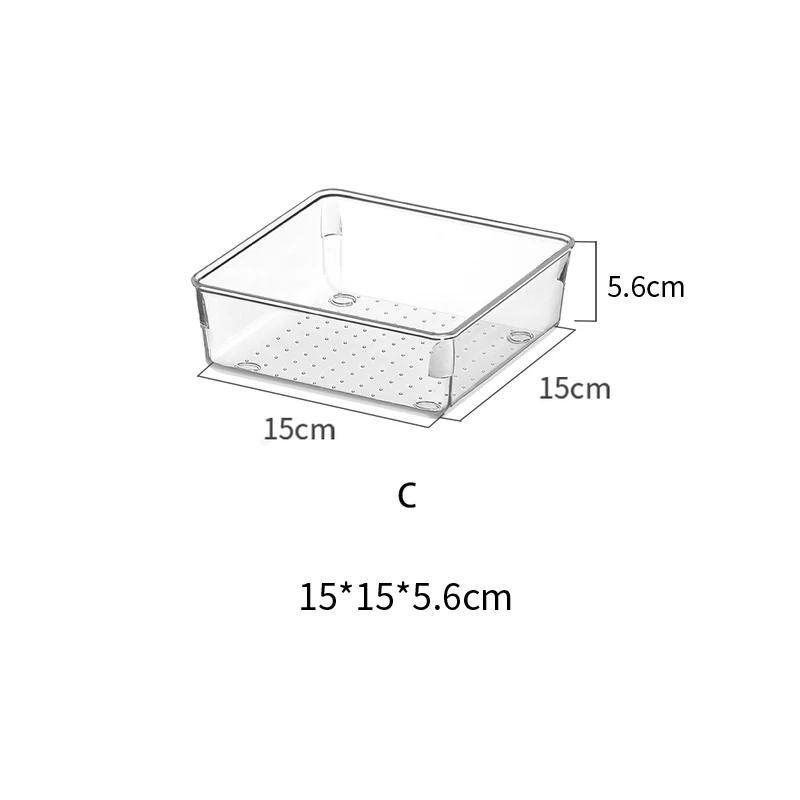 Japanische Transparente Schreibtisch Acryl Aufbewahrungsbox Schubladen Organizer Schmuck Make-up Organizer für Kosmetik Schrank Organizer