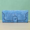 Women's Frosted PU Long Wallet Clutch - Large Capacity, Multi-purpose Card Holder