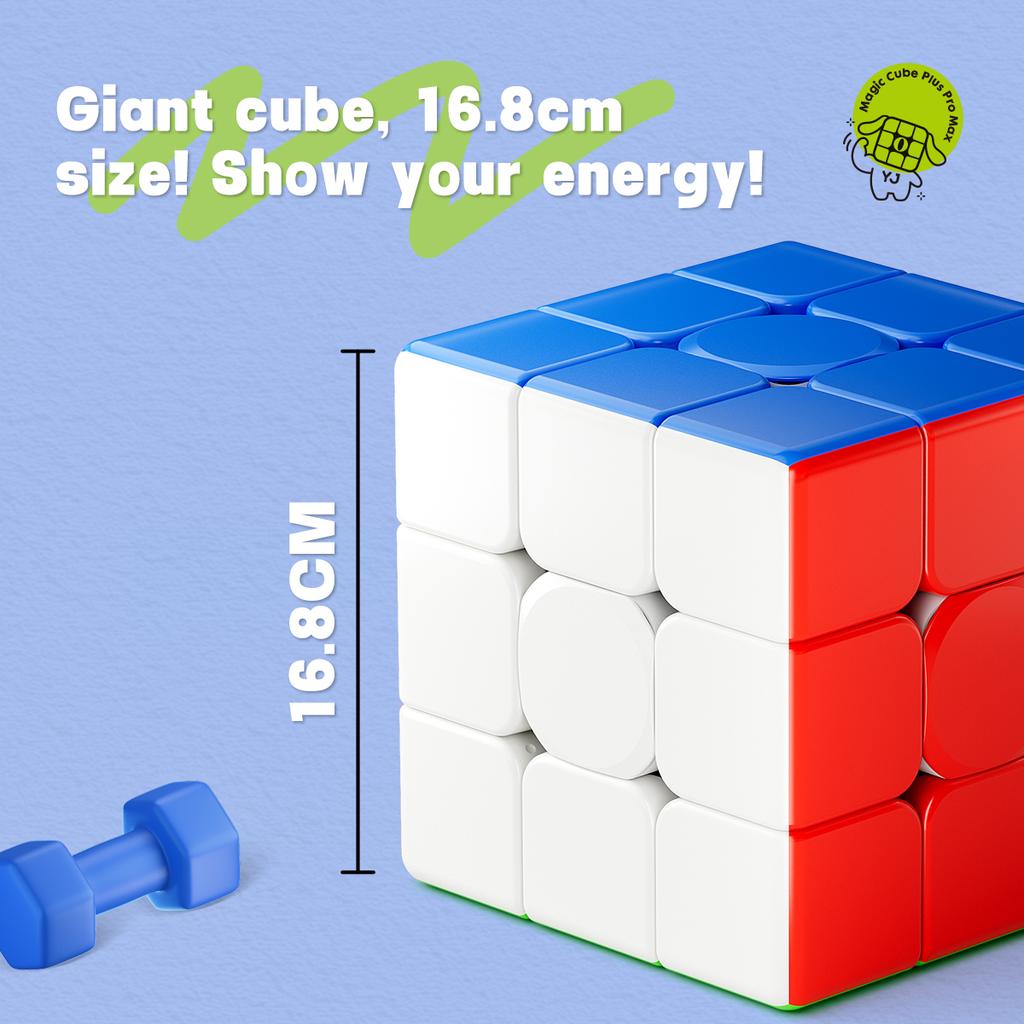 16.8cm Extra Large Magnetic Cube Three-Step Educational Props Toy Plastic Stool Puzzle Game Brain Teaser Decorative Item