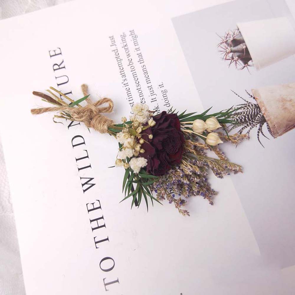 Decoração Casamento Real Natural Decoração de Casa Buquê de Flores Artificiais Flor Seca Flores Falsas