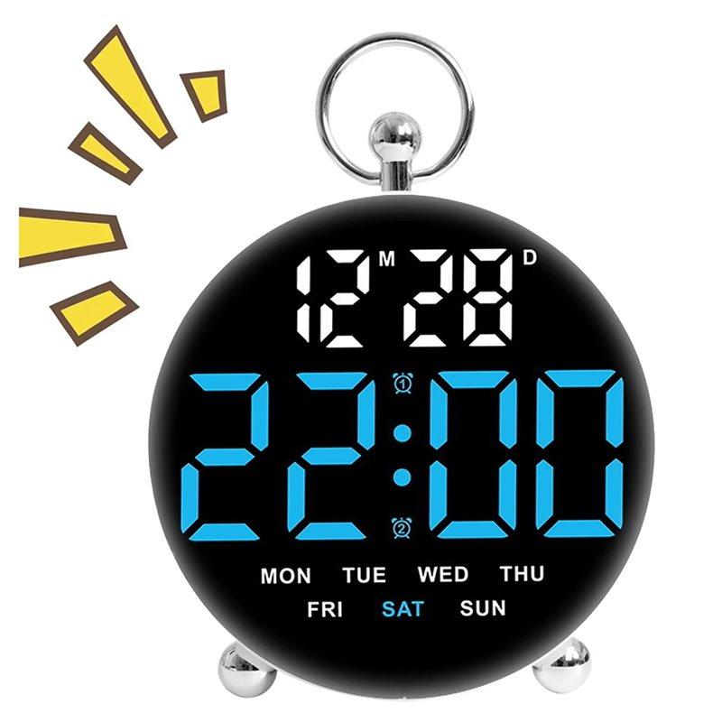 

2025 Trend Multifunction Digital Wall Clock Date Week Timing Timer Countdown 2 Alarm Large-Screen Desktop LED Alarm Clock For Ho