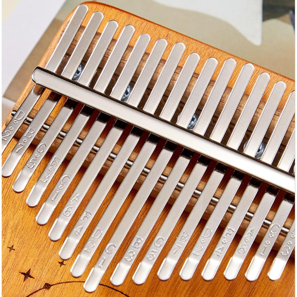 NOELAMOUR 17-Key Wooden Kalimba with Cute Cat Design, Perfect for Beginners, Thumb Piano, or Finger Piano (MoonCat Maple)