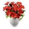 7 Heads Artificial Lily Flower Silk 30cm Floral Decor Bouquet Artificial Decorations for Living Room Office