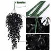 Black Artificial Vines Plants Plastic Leaf Fake Plants New Hanging Plants  Halloween Decoration