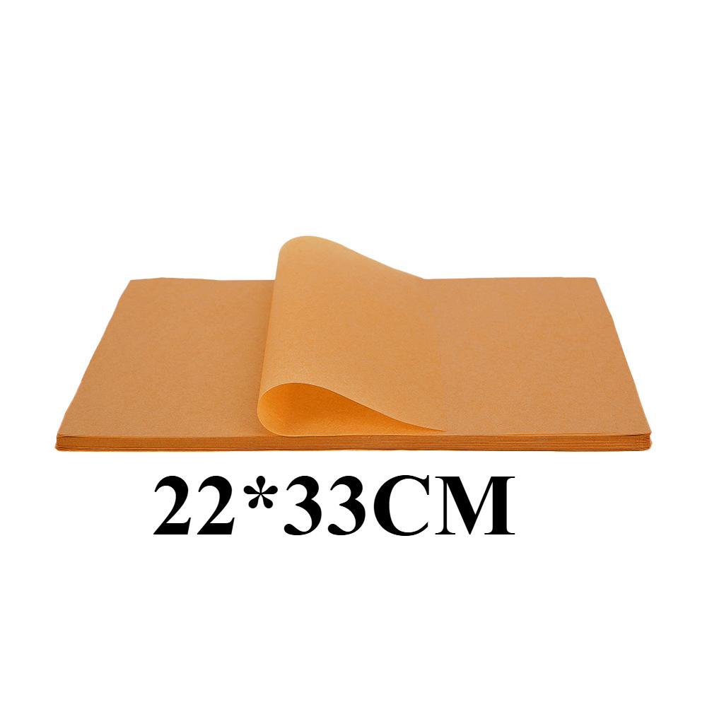 

200/100/50 шт. Бумага для выпечки Антипригарный пергамент Лист для выпечки для духовки Аэрофритюрницы Коврик для гриля Бумага Бумага для упаковки пищевых продуктов Инструмент для выпечки 22*33CM-100PCS