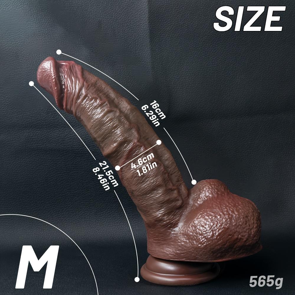 Kávová dilda v různých velikostech | Silné přísavky | Silná dilda pro stimulaci klitorisu, vagíny a bodu G | Sexuální hračka pro dospělé pro muže, ženy a páry