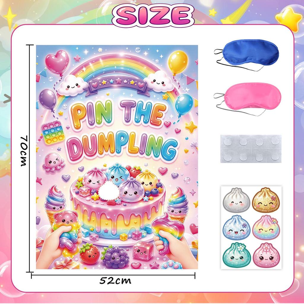Cartoon Birthday Party Set: Squeeze Toy Decorations, Plates, Cups, Napkins, Tablecloth, Flags