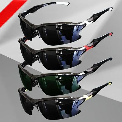 Outdoor Polarized Fashionable Sports Glasses for Men and Women, Windproof Suitable for Baseball Running Fishing Golf and Driving