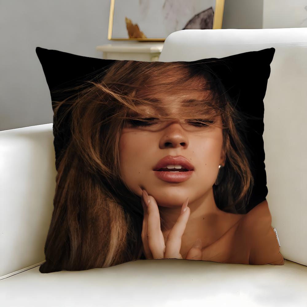 popular singer Tate McRae Cushion Cover Soft EasyWash Pillow Case Versatile for Couch Bed Travel and Office