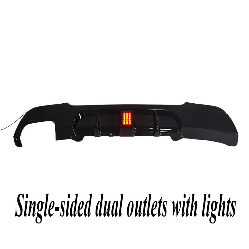 For BMW 3 Series E92 Coupe 2005-2012 LED Rear Lip Spoiler M Performance Style PP Material Direct Fit Gloss Black Styling Upgrade