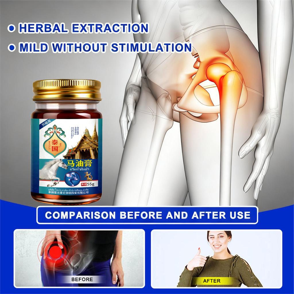 Unguent Ulei de Cal Thai Tradițional - Confort Muscular și Articular, 55g Balsam Topic