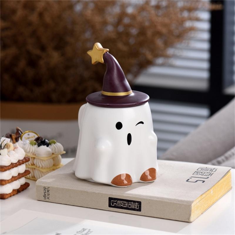 Unique 3D Goblins Themed Ceramic Mugs Large Capacity Halloween Gift Coffee Cup For Hot Chocolate Teas Halloween Gift