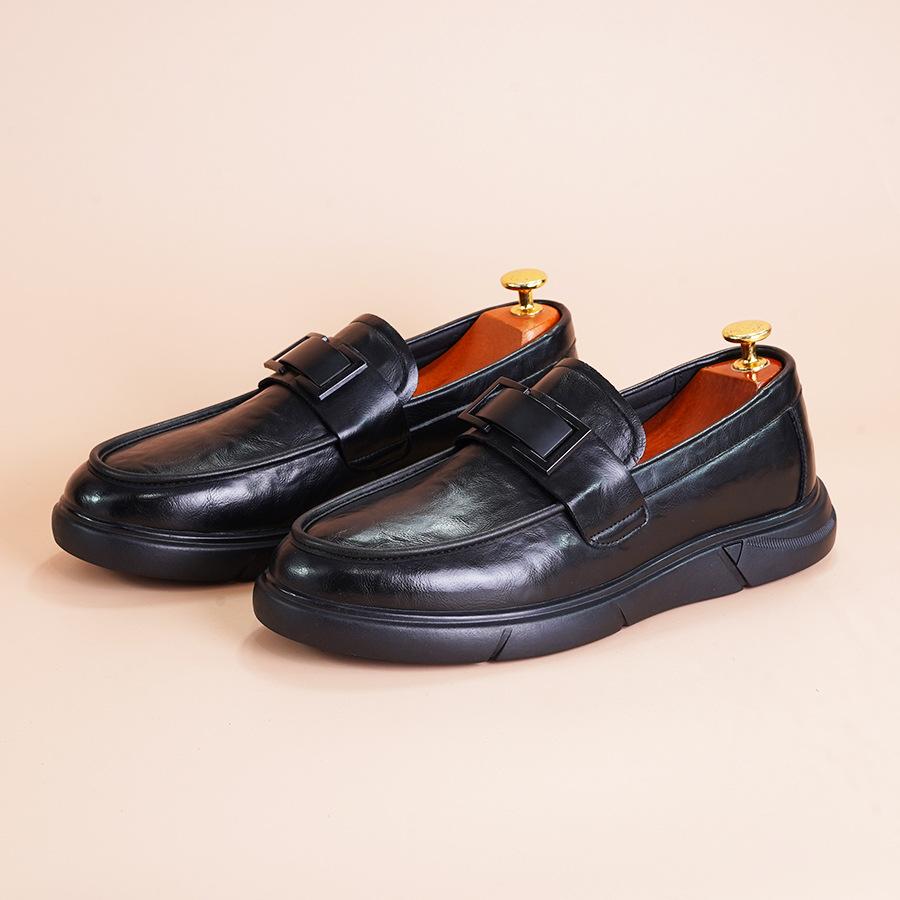 

Мужская обувь Doudou 2025 осень новая мужская обувь натуральная кожа однопедальная дышащая универсальная повседневная кожаная обувь обувь для вождения тренд 44